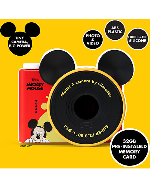 Kiimento Fotocamera Digitale Mini Kiimento - Mickey Mouse - Foto e Video - Dai 3 Anni Macchine Fotografiche