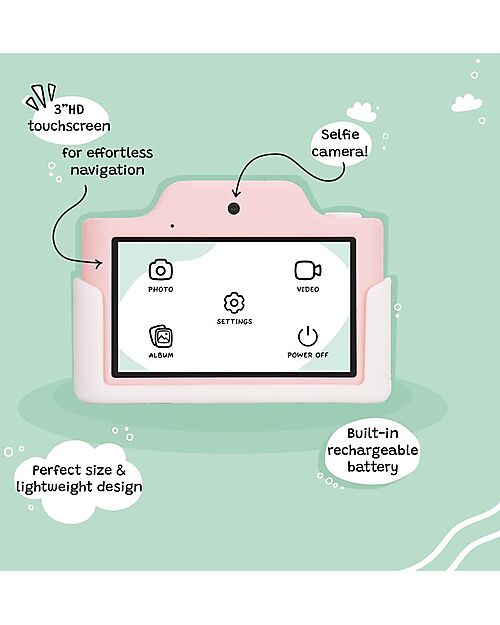 Kiimento Fotocamera Digitale Touchscreen Kiimento - Meowie il Gatto - Foto e Video - Dai 5 Anni Macchine Fotografiche