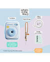 Kiimento Fotocamera Istantanea Digitale Kiimento - Azzurro Cielo - Stampa Ink-Free - Dai 8 Anni Macchine Fotografiche