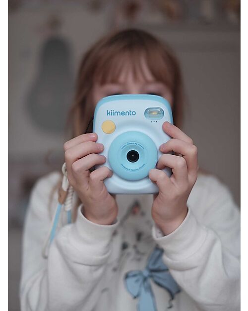 Kiimento Fotocamera Istantanea Digitale Kiimento - Azzurro Cielo - Stampa Ink-Free - Dai 8 Anni Macchine Fotografiche