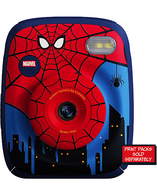 Kiimento Fotocamera Istantanea Digitale Kiimento - Spider-Man - Stampa Ink-Free - Dai 8 Anni Macchine Fotografiche