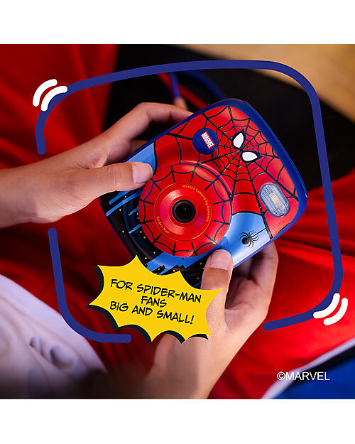 Kiimento Fotocamera Istantanea Digitale Kiimento - Spider-Man - Stampa Ink-Free - Dai 8 Anni Macchine Fotografiche