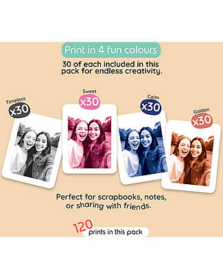 Kiimento Kiimento Carta Fotografica Ink-Free per Fotocamera Model P2 - 120 Fogli - Value Pack Macchine Fotografiche