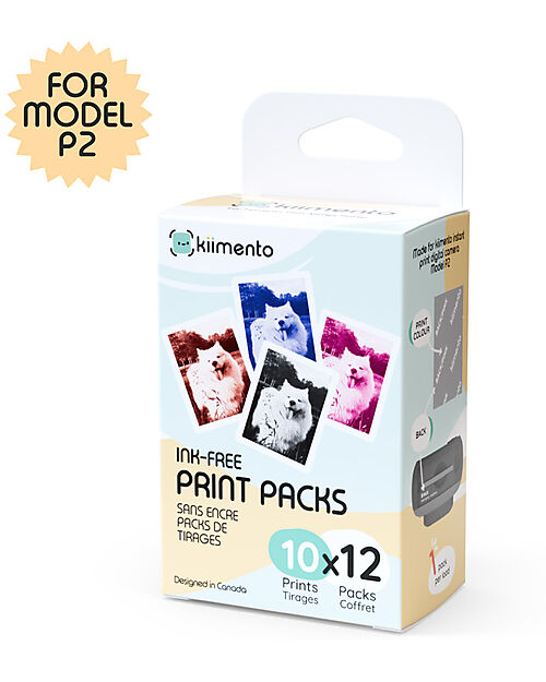 Kiimento Kiimento Carta Fotografica Ink-Free per Fotocamera Model P2 - 120 Fogli - Value Pack Macchine Fotografiche