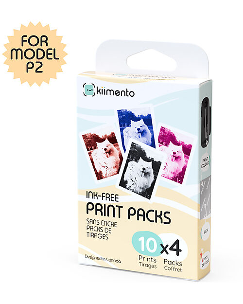Kiimento Kiimento Carta Fotografica Ink-Free per Fotocamera Model P2 - 40 Fogli Macchine Fotografiche