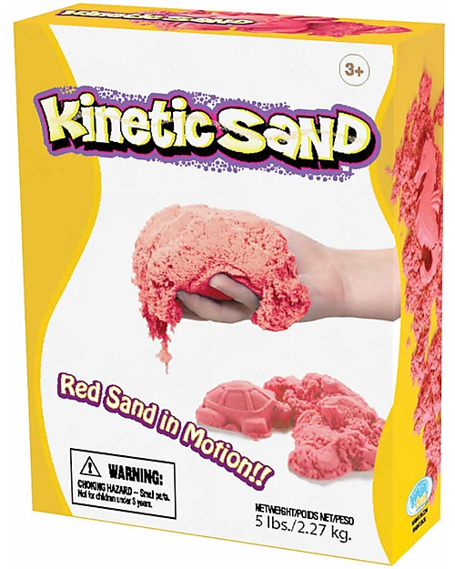 Kinetic Sand Sabbia Cinetica 2,27 Kg, Rosso - Non secca, non sporca, anallergica! Giochi Creativi