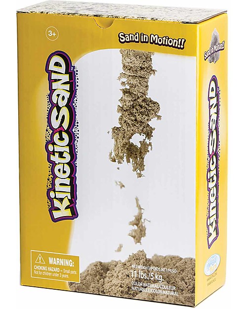 Kinetic Sand Sabbia Cinetica 2,5 Kg, Naturale - Non secca, non sporca, anallergica! Giochi Creativi
