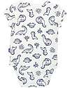 Kite Body Maniche Corte - Bianco - Stampa Dino - 100% Cotone Bio Body Manica Corta