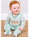 Kite Body Maniche Lunghe - Righe Verdi - Carote - Cotone Bio Body Manica Lunga