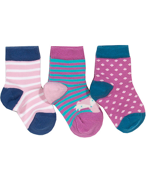 Kite Calzini Bimba, 3 paia - Cotone Bio Calze