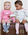 Kite Calzini Lunghi Bimba, 2 paia - Fox la Volpe, Rosa/Blu - Cotone Bio Calzini