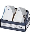 Kite Calzini Lunghi Bimbo, 2 paia - Fox la Volpe, Blu/Ocra - Cotone Bio Calzini