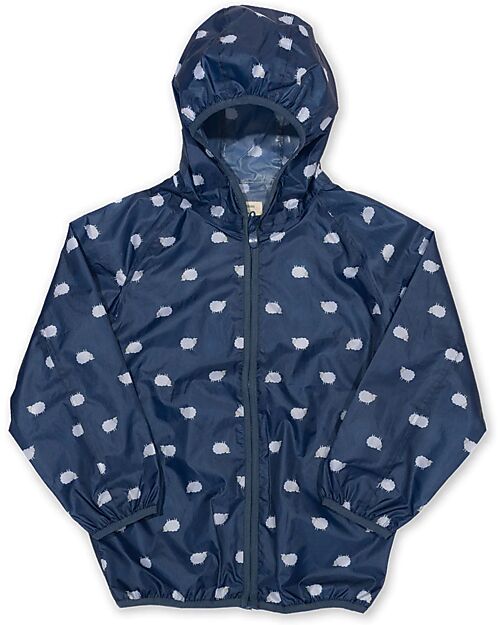 Kite Giacca Impemeabile Antivento - Blu - Pecorelle - 100% Materiali Riciclati Impermeabili