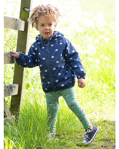 Kite Giacca Impemeabile Antivento - Blu - Pecorelle - 100% Materiali Riciclati Impermeabili