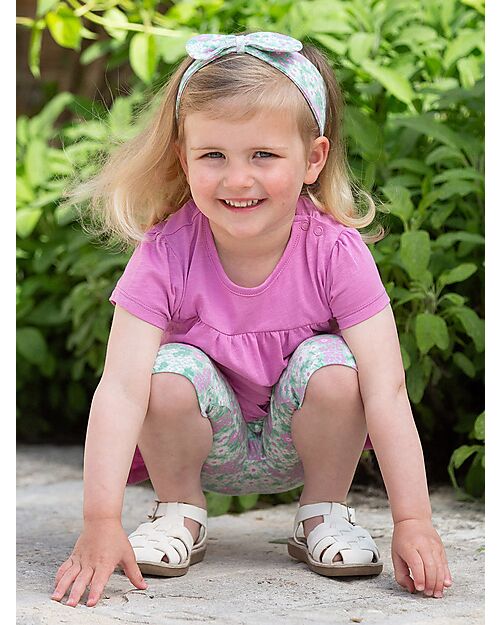 Kite Leggings 3/4 - Flower Patch Pedal - Multicolore - Cotone Bio Leggings