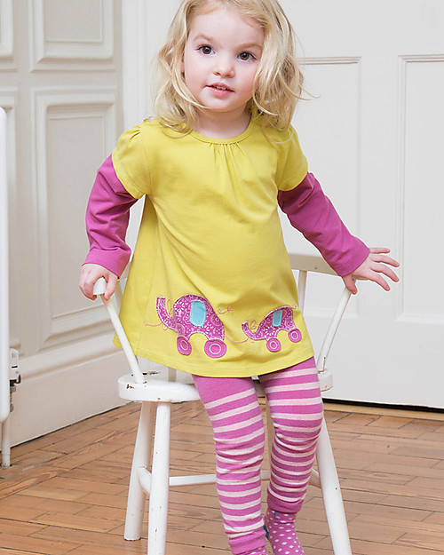 Kite Leggings a Righe Foxy in Cotone Bio, Caldi e Allegri Calze