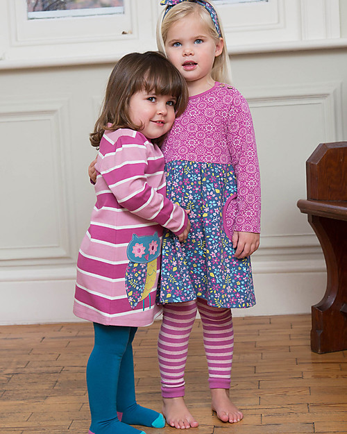 Kite Leggings a Righe Foxy in Cotone Bio, Caldi e Allegri Calze