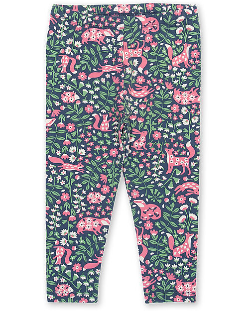Kite Leggings Elasticizzati e Comfortevoli - Forest Fauna - Cotone Bio Leggings