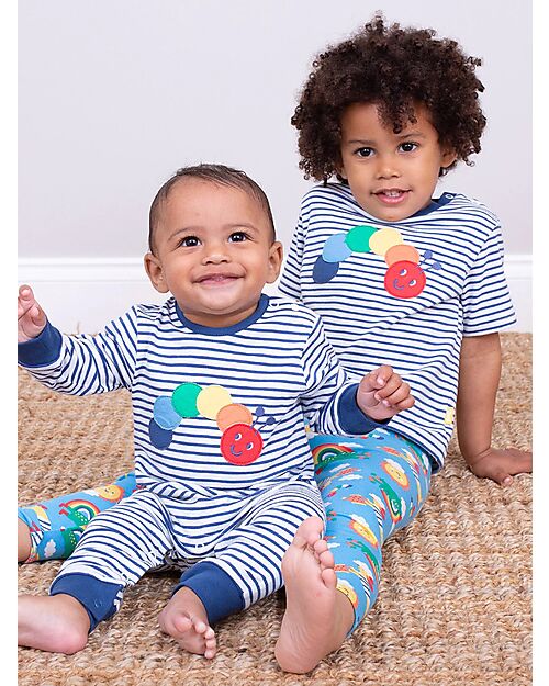 Kite Leggins - Blu - Rainbow - con Vita Elasticizzata - Jersey di Cotone Bio Leggings