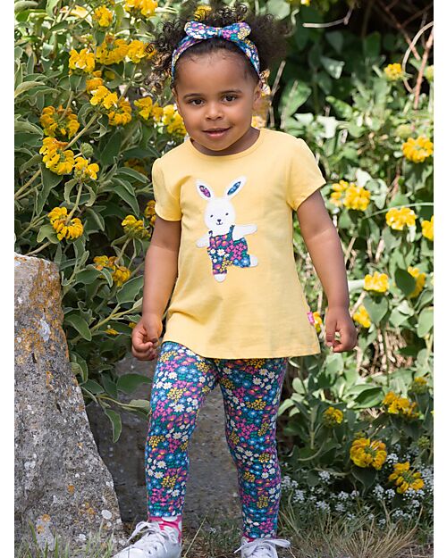 Kite Leggins - Floreale - con Vita Elasticizzata - Jersey di Cotone Bio Leggings