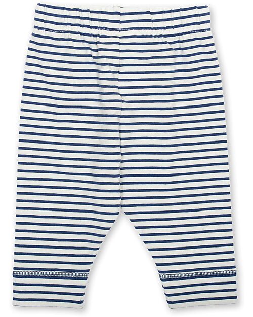 Kite Leggins - Righe Blu - con Vita Elasticizzata - Jersey di Cotone Bio Leggings