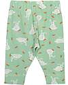 Kite Leggins - Verde Chiaro - Stampa Coniglietti - con Vita Elasticizzata - Cotone Bio Leggings