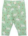 Kite Leggins - Verde Chiaro - Stampa Coniglietti - con Vita Elasticizzata - Cotone Bio Leggings