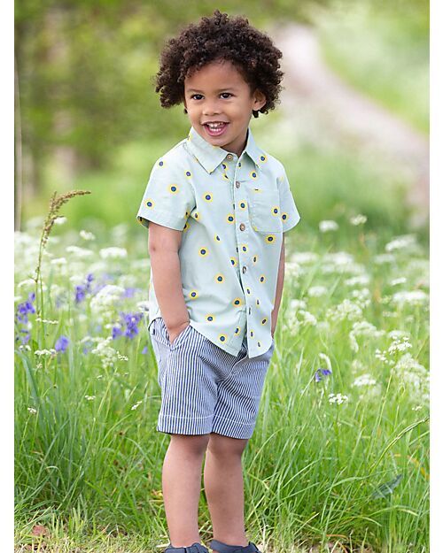 Kite Pantaloncini - Righe Blu - con Coulisse - Cotone Bio Pantaloni Corti