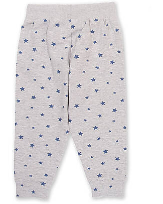 Kite Pantaloni in Felpa - Starry Sky - Grigio - Cotone Bio Pantaloni Lunghi