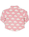 Kite Pile con Zip Lilliput, Rosa con nuvolette - Eco fibra Cardigan