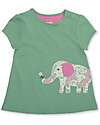 Kite T-shirt con Applique - Kind Ele - Verde - 100% Cotone Bio Vestiti_