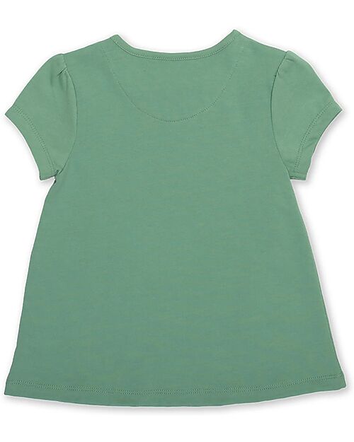 Kite T-shirt con Applique - Kind Ele - Verde - 100% Cotone Bio Vestiti_
