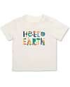 Kite T-Shirt - Crema - Stampa Hello Earth - 100% Cotone Bio T-shirt