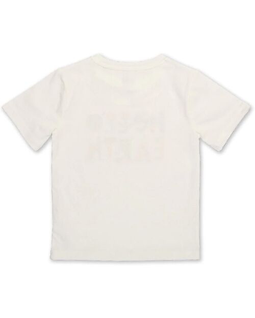 Kite T-Shirt - Crema - Stampa Hello Earth - 100% Cotone Bio T-shirt