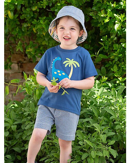 Kite T-shirt - Dino Earth - Blu Navy - 100% Cotone Bio T-shirt