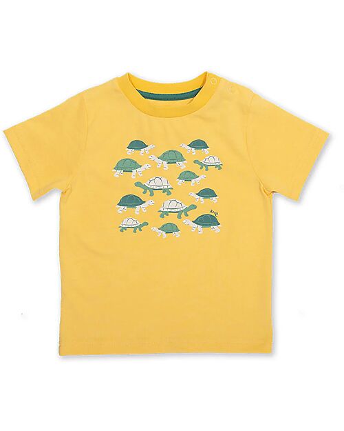Kite T-shirt - Giant Tortoise - Giallo - 100% Cotone Bio T-shirt