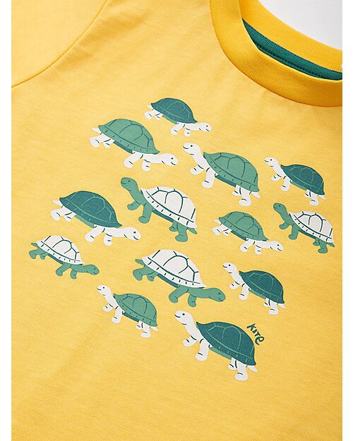 Kite T-shirt - Giant Tortoise - Giallo - 100% Cotone Bio T-shirt