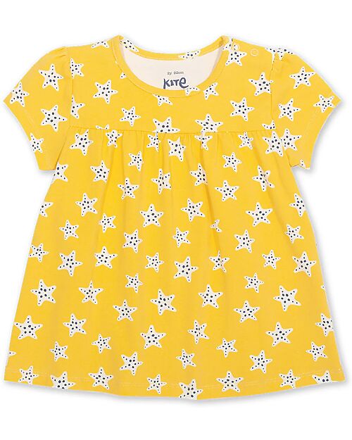 Kite T-shirt - Super Starfish - Giallo - 100% Cotone Bio Vestiti_