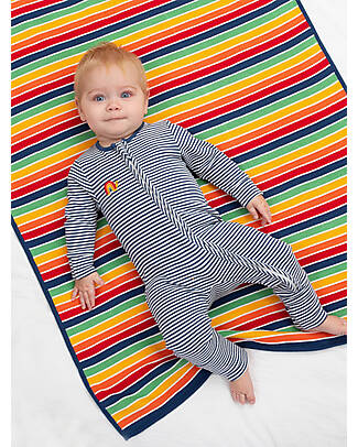 Kite Tutina Maniche Lunghe con Piedini Regolabili - Grow Together - Blu Navy - 100% Cotone Bio Tutine Lunghe
