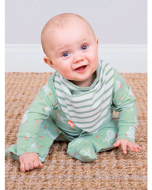 Kite Tutina Maniche Lunghe - Verde Chiaro - Stampa Coniglietti - Cotone Bio Pigiami