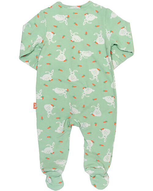 Kite Tutina Maniche Lunghe - Verde Chiaro - Stampa Coniglietti - Cotone Bio Pigiami