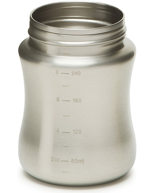 Klean Kanteen Biberon in Acciaio 266 ml - Sicuro, Robusto, Ritmo naturale  (tettarella 0-6 mesi) - unisex (bambini)