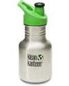 Klean Kanteen Borraccia Bambini Sport in Acciaio Spazzolato - 355 ml - Robusta, atossica, a prova di goccia Borracce Termiche