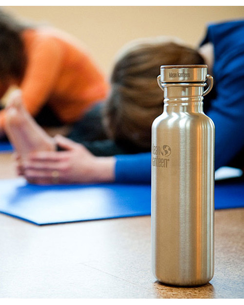 Klean Kanteen Bottiglia Reflect Bamboo in Acciaio spazzolato - 800 ml - Design, funzionalità, sostenibilità Borracce Termiche