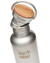 Klean Kanteen Bottiglia Reflect Bamboo in Acciaio spazzolato - 800 ml - Design, funzionalità, sostenibilità Borracce Termiche