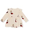 Konges Slojd Abito Maniche Lunghe con Volant - Christmas Kitty - Cotone - Semplicemente Meraviglioso! Vestiti_