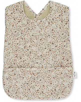 Konges Slojd Bavaglio Grande Senza Maniche Comea - Flower Field - 100% Cotone Organico Bavagli Classici
