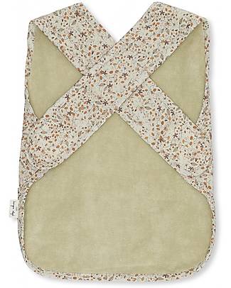 Konges Slojd Bavaglio Grande Senza Maniche Comea - Flower Field - 100% Cotone Organico Bavagli Classici
