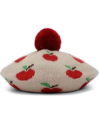 Konges Slojd Berretto con Pon Pon - Mele - 100% Lana Merino Cappelli Invernali