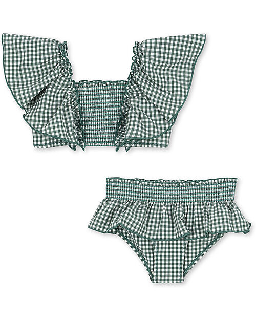 Konges Slojd Bikini Fresia - Smoke Pine - Quadretti Costumi Due Pezzi